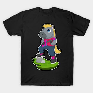 Horse Musician Guitar Music T-Shirt